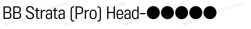 BB Strata (Pro) Head字体转换